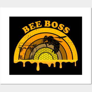 Vintage Bee Boss Honeypot Beekeeper, King of The Hive Posters and Art